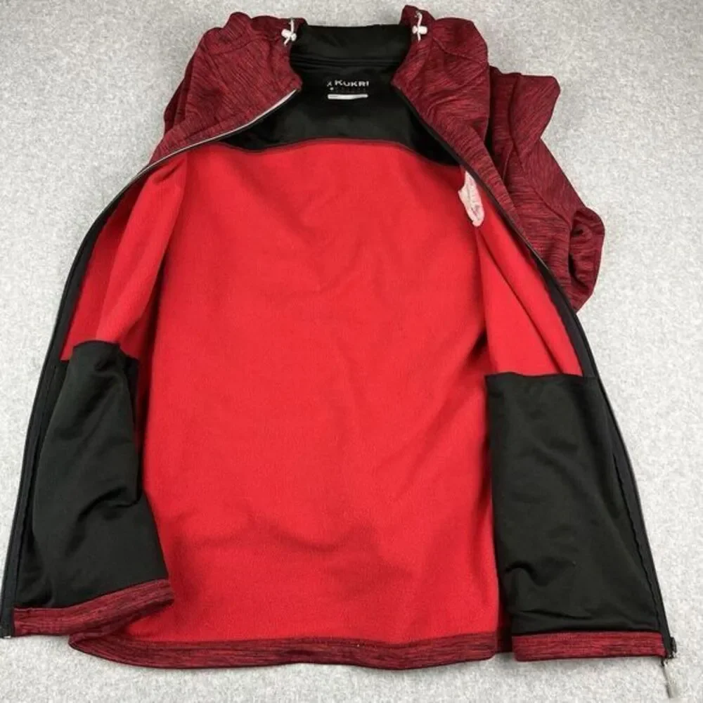 Kukri BUCS Rugby Full Zip Training Jacket Mens Large‎ Red Hoodie Performance